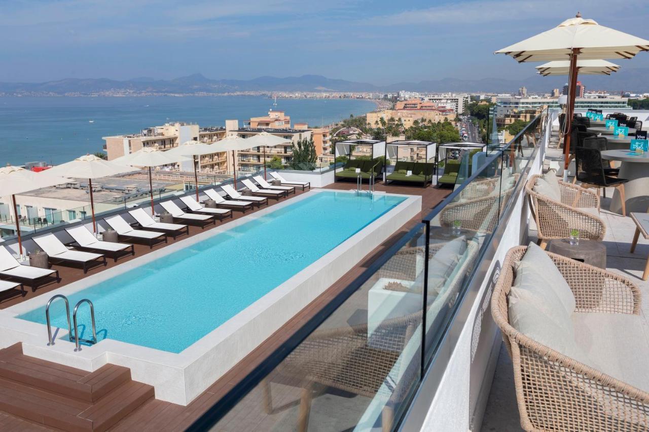 Hm Ayron Park - Adults Only Hotel Плая де Палма Екстериор снимка Rooftop pool at the hotel