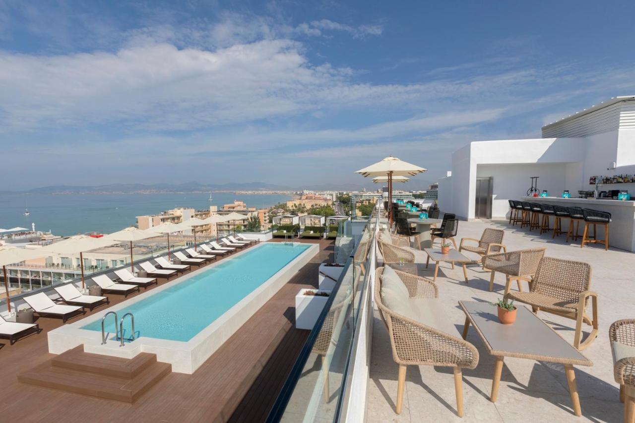 Hm Ayron Park - Adults Only Hotel Плая де Палма Екстериор снимка Rooftop pool at the hotel